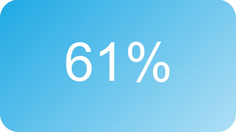 61%